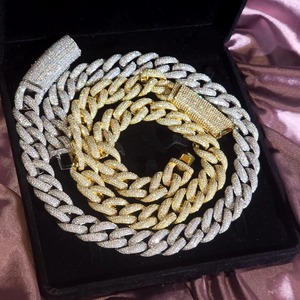 Best Selling 925 Silver Moissanite Cuban Link Chain Iced Out Hip Hop Jewelry <b>for</b> Men Women Luxury Fashion Available <b>For</b> <b>Sale</b> - Product Image 6