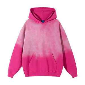 เสื้อฮู้ดดี้ผู้หญิงแบบย้อมสีเอซิด สั่งทำขายส่ง สไตล์ลำลองอเมริกัน เสื้อคลุมมีฮู้ดสำหรับฤดูหนาว สไตล์วินเทจแนวสตรีท สำหรับใส่ทุกวัน คอลเลคชั่นจากโรงงานผู้ผลิต - Product Image 1