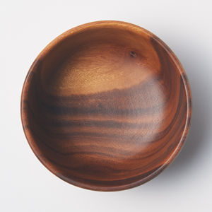 Elegante y Duradero Tazón de Madera con Aspecto Brillante y Pulido, 100% Madera Natural, para Servir Alimentos, Utensilios de Cocina y Restaurantes - Product Image 3