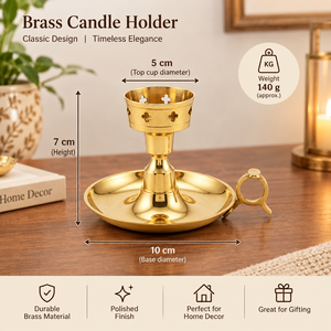 Star Cutwork Brass Candlestick Holder Handmade Taper Candle Stand <b>Decorative</b> <b>Table</b> Centerpiece Festive Home <b>Decor</b> - Product Image 5