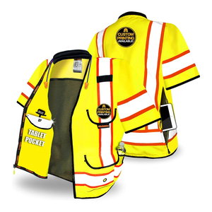 Premium Reflective Safety Vest Durable <b>Construction</b> Workwear <b>Uniforms</b> Safety Vest Manufacturer Wholesale Supply - Product Image 4