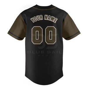 Camiseta de Béisbol Personalizada 100% Poliéster de Alta Calidad, Transpirable, Bordada, con Tirantes Ajustables, Manga Corta, Cuello en V, Unisex para Adultos - Product Image 3