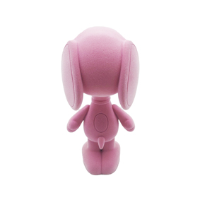 ตุ๊กตาช้างการ์ตูนสีชมพูเคลือบด้วยมือ งานเซรามิกทำมือ ของสะสมตกแต่ง - Product Image 4