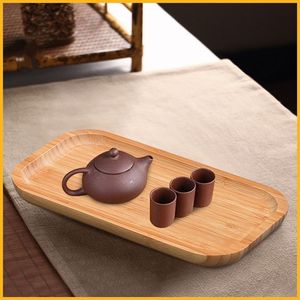 Hot Sales Decorative <b>Large</b> Wooden Serving Tray Handles Rectangular Bamboo Food Trays Rustic Wooden Serving Tray for Serving Tea - Product Image 5