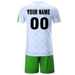 ชุดกีฬาแขนสั้นผู้ชาย SHAFIQ SPORTS สีดำ-เขียวมรกต ผ้าโพลีเอสเตอร์ซับเหงื่อ ระบายอากาศได้ดี ทรงเข้ารูป สำหรับสโมสรและทีม น้ำหนัก 360 กรัม - Product Image 2