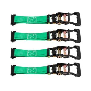 Kit di Ancoraggio con Cinghie da 4380 Libbre di Resistenza, Ganci E-Track, Cinghie per Rimorchio e Fibbie di Fissaggio per Auto - Product Image 3
