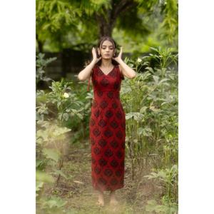 Vestido Elegante de Verano para Mujer, de Alta Calidad, Sexy, con Cuello en V, Sin Mangas, Corte en A, Estampado Floral, Casual - Product Image 2