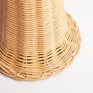 Abat-jour de lampe en rotin durable, luminaire décoratif pour une décoration éco-responsable, aspect naturel, lampe suspendue en rotin haut de gamme - Product Image 2