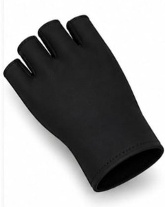Gants de cyclisme d'hiver demi-doigts en cuir respirant pour homme, style universel pour la course à vélo - Product Image 5