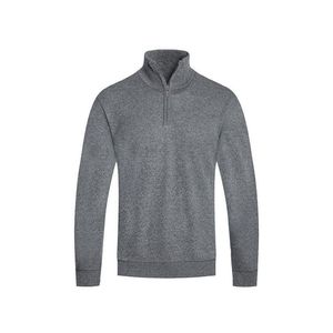 Felpa con Zip a un Quarto e Cappuccio in Maglia per Uomo Weiv - Product Image 2