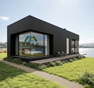 Cabane en bois préfabriquée contemporaine, étanche, <span class=keywords><strong>à</strong></span> énergie solaire, prête <span class=keywords><strong>à</strong></span> être expédiée, pour usage domestique, hôtelier, jardin, retraite de vacances - Product Image 1