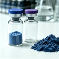 Poudre bleue de peptide de cuivre GHK Cu de haute pureté 99% CAS 89030955 |   Matières premières cosmétiques et de soins de la peau provenant de l'usine du Guangdong