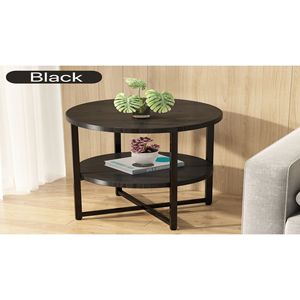 Comodino Rustico a 2 Ripiani per Camere da Letto e Soggiorni - Product Image 1