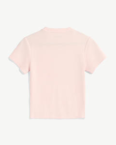 High Quality <b>Women's</b> Summer Slimme Crew Neck Casual Crop <b>T</b>-<b>shirt</b> Solid Color Cotton Fitted Fit Embroidered Breathable Quick Dry - Product Image 6