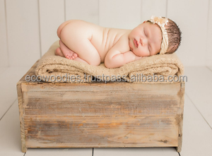 Lit de bébé en bois pour nouveau-né, berceau vintage, accessoires de photographie, panier de photographie pour chambre à coucher, dernière chaise pour bébé - Product Image 3