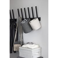 Organisateur de vêtements suspendu pliable en tissu non tissé MA60LGR, panier de rangement mural pliable, capacité de 1 à 3 L