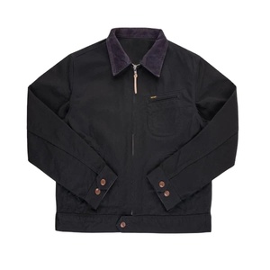 Veste utilitaire surdimensionnée à fermeture éclair, col personnalisé, de haute qualité, fabriquée en usine OEM, pour hommes - Product Image 1