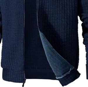 Chaqueta Ligera de Invierno para Hombre, de Alta Calidad, Estilo Letterman, con Cuello Alto, Logotipo Frontal Personalizable, Diseño 100% Algodón Transpirable - Product Image 3