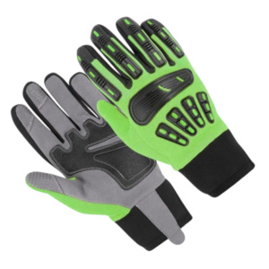 Gants de travail mécaniques en cuir synthétique renforcé Amara, haute performance, enduits de latex, résistants aux chocs et à la chaleur, avec protection en caoutchouc TPR - Product Image 4