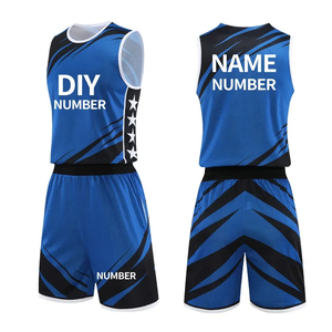 Maillots de basket-ball de haute qualité, imprimés par transfert thermique, respirants, à séchage rapide, manches courtes, pour hommes, grandes tailles, 100% polyester - Product Image 2