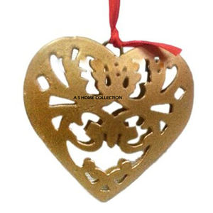 Ornement de Noël suspendu de qualité standard, en métal massif, design raffiné, style moderne, boîte, Père Noël, couleur argent - Product Image 6