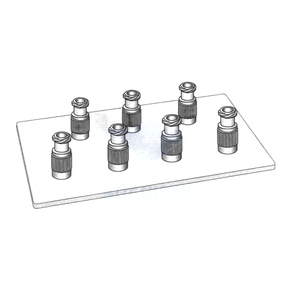 Adaptador de Transferencia de Fluidos de Precisión de Acero Inoxidable Sure Lock, Longitud 3 cm / 1-1/4 pulgadas, Conector Reutilizable para Jeringa Metálica - Product Image 1