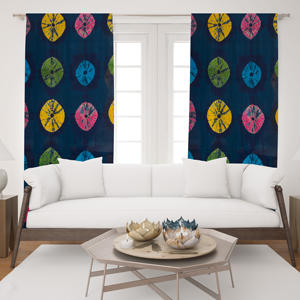 Rideau en coton imprimé tie-dye de qualité supérieure, doux, style bohème, pour salon, chambre, hôtel, fabricant en gros en Inde - Product Image 1