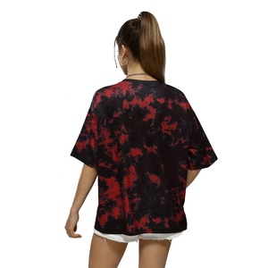 Camiseta Oversize de Manga Corta para Mujer, 100% Algodón, Corte Holgado Informal, OEM ODM, Logotipo Personalizado, Camisetas con Hombros Caídos - Product Image 4