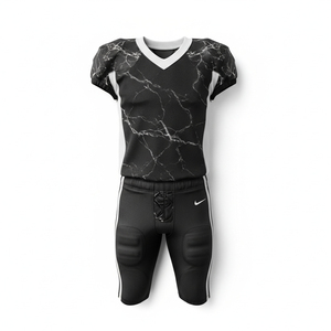 Uniforme de football américain haut de gamme, design personnalisé, tissu sergé, empiècements en mesh, vêtements d'équipe d'élite, respirant, livraison rapide, fabrication en usine. - Product Image 1