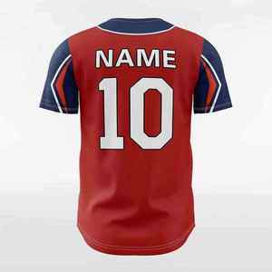 Maillot de baseball personnalisé imprimé numériquement de qualité supérieure, chemise d'équipe personnalisée avec votre nom et numéro, entièrement boutonné, pour jeunes, cousu - Product Image 3
