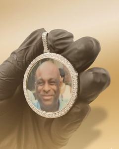 HipHop Moissanite <b>Memory</b> Pendant Custom Picture Pendant 925 Silver Pendant VVS Moissanite Diamond Picture <b>Frame</b> Pendant For Gift - Product Image 2