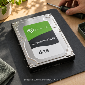 For 4TB 3.5 Inch Internal <b>SATA</b> <b>HDD</b> with 128MB Cache 5400 RPM 301-400MB/S Read/Write Speed for Security System Storage - Product Image 2