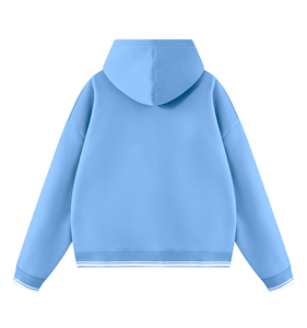 Sudadera con capucha de algodón grueso para hombre, talla grande, holgada, con hombros caídos, bolsillo canguro, estilo urbano, venta al por mayor - Product Image 2