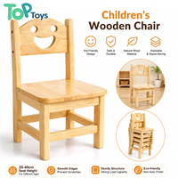 Silla de Comedor Montessori de Madera Maciza para Niños Preescolares, Muebles de Jardín de Infancia con Certificación de Seguridad Ecológica y Diseño Apilable