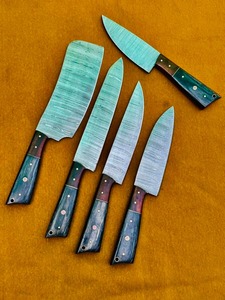 Juego de Cuchillos Artesanales de Acero de Damasco con Mango de Madera, Juego de Cocina, Juego para Exteriores, Juego Personalizado - Product Image 4