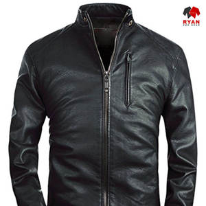 Chaqueta de Cuero Personalizada Ryan Pro Gear para Hombre, Tejido Cómodo y Transpirable con Cierre de Cremallera y Logotipo Personalizado - Product Image 4