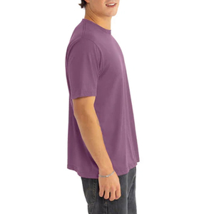 เสื้อยืดผู้ชายสำหรับใส่ทุกวัน ผ้าฝ้ายผสมเนื้อนุ่ม ระบายอากาศได้ดี แขนสั้น สวมใส่สบาย ชุดลำลอง ดีไซน์เรียบง่าย ทันสมัย - Product Image 3