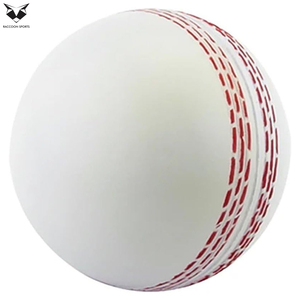 Pelotas de Cricket de Cuero Inglés de Primera Calidad, Alta Visibilidad, Blancas y Rojas Clásicas en Contraste, Pelotas de Partido, Equipo Profesional de Cricket - Product Image 3