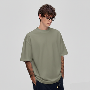 Camiseta para Hombre de Alta Calidad Premium, 100% Algodón Peinado, Tejido de 240g, Logotipo Frontal Sólido, Transpirable, Ecológica, Formal y Moderna - Product Image 4