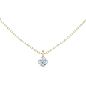 18K Gold Round Cut Lab-Grown Diamond VVS1 Clarity E Color Women's <b>Necklace</b> with Wedding Party Gift Direct Factory Offer - Product Image 4