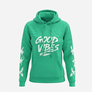 Sudadera con Capucha de Punto Estilo Casual Urbano, Hombros Caídos, Transpirable, Ropa de Invierno con Estampado Frontal, en Oferta - Product Image 1