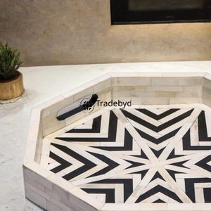 Mesa de Centro Moderna Premium con Incrustaciones de Hueso, Móvil, Hecha a Mano, Estilo Tradebyd - Product Image 4