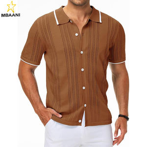 Chemises Polo en Lin pour Hommes à Manches Courtes Boutonnées – Décontractées, Habillées ou de Plage – Tendances Estivales - Product Image 1
