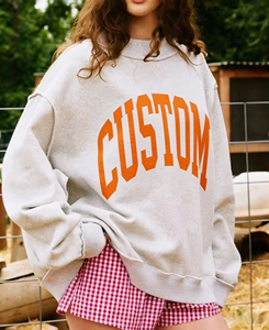 Custom logo 2026 Fall Women Reversible Mock Neck Sweatshirt High Quality Oversized Fleece Pullover Sweatshirt Top Manufacturer - Product Image 5