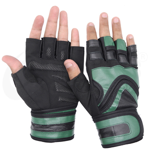 Own Newly Made Designed Non Slip PU Half Finger Lightweight Breathable Unisex <b>Weight</b> Lifting Gym <b>Gloves</b> with Buckle Closure - Product Image 1