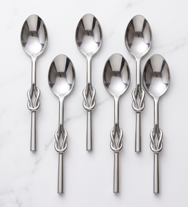 Ensemble de couverts à poignée avec nœud élégant, parfait pour les repas de mariage, les fêtes de cuisine et la vaisselle de restaurant - Product Image 1