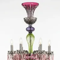 Lustre ASFOUR St Louis à 18 lumières, lustre en cristal de luxe, style français élégant, luminaire de plafond fait à la main pour la décoration de la maison