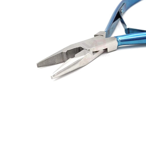 Customized Label Commercial Use Hair <b>Extension</b> Pliers Surgical Grade Stainless Steel <b>Micro</b> Nano Rings Beads Pliers Tools - Product Image 5