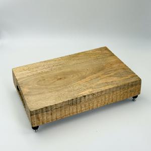 Nuevo Producto: Bandeja de Madera de Mango con Asa Decorada con Cuentas para Servir Platos y Postres, Ideal para el Hogar, Hoteles y Restaurantes, a Bajo Precio - Product Image 5