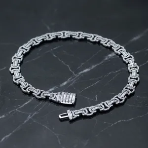 สร้อยคอคิวบันเพชรแล็บสำหรับผู้ชาย D'VINS JEWELS ทอง 14k เพชรสีขาวคุณภาพเยี่ยม เจียระไนอย่างดี สี E ได้รับการรับรองจาก IGI หรูหราสำหรับทุกวัน - Product Image 1